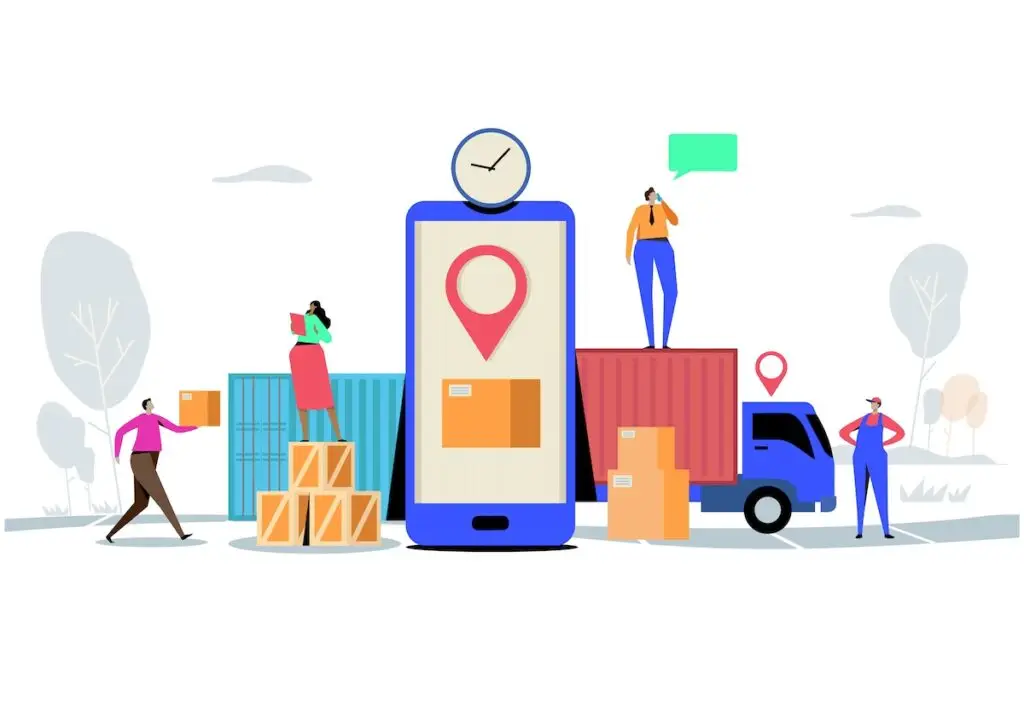 convenience store distribution mobile access app graphic