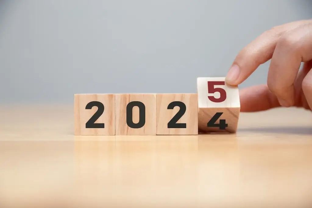 turning block numbers 2024 to 2025