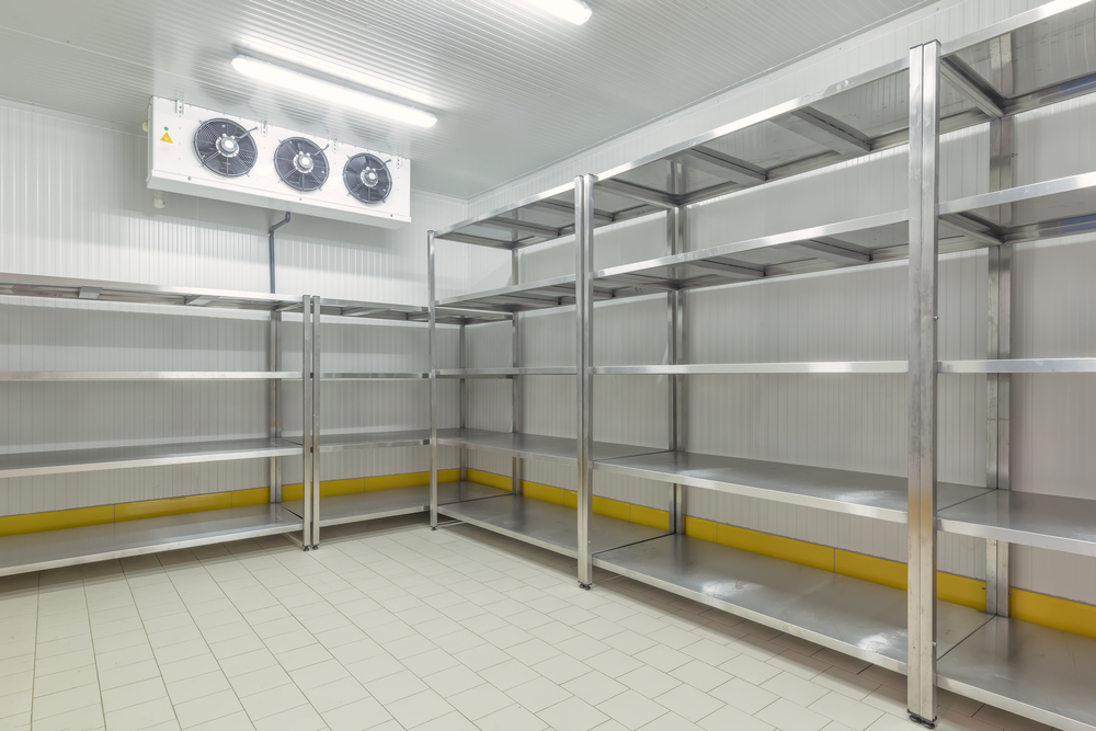 cold storage warehouse refrigeration unit interior