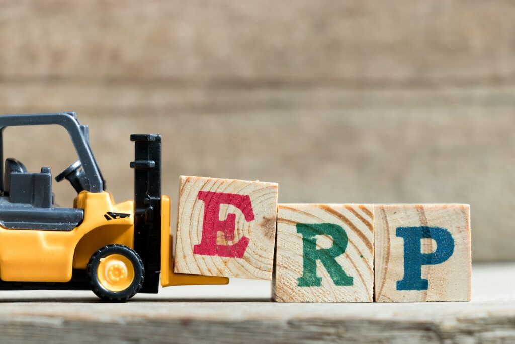 erp vendor guide toy forklift and woodblocks