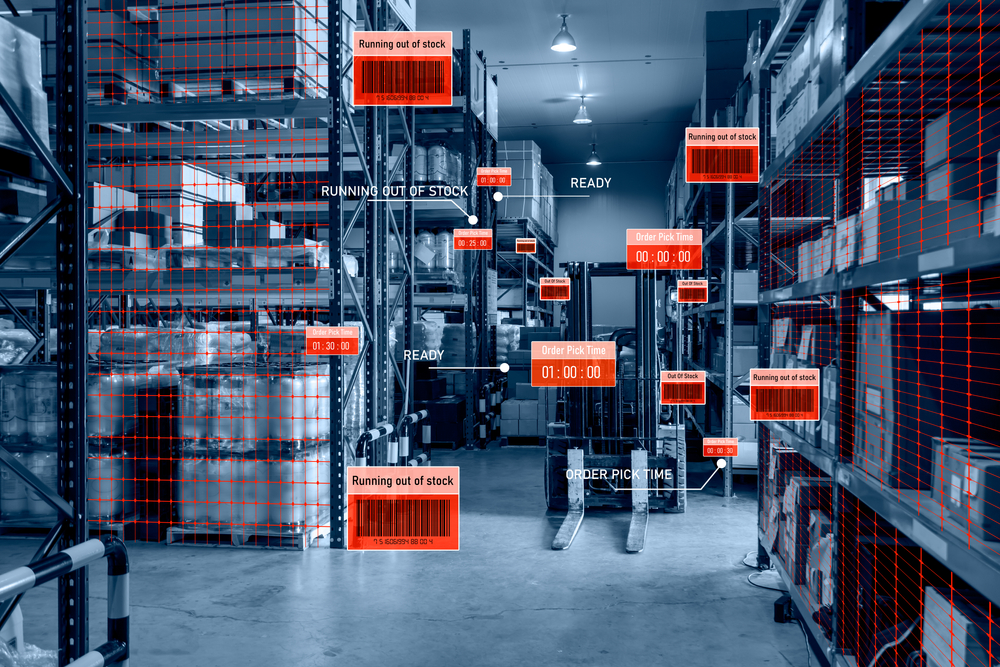 iot in distribution smart shelves in warehouse