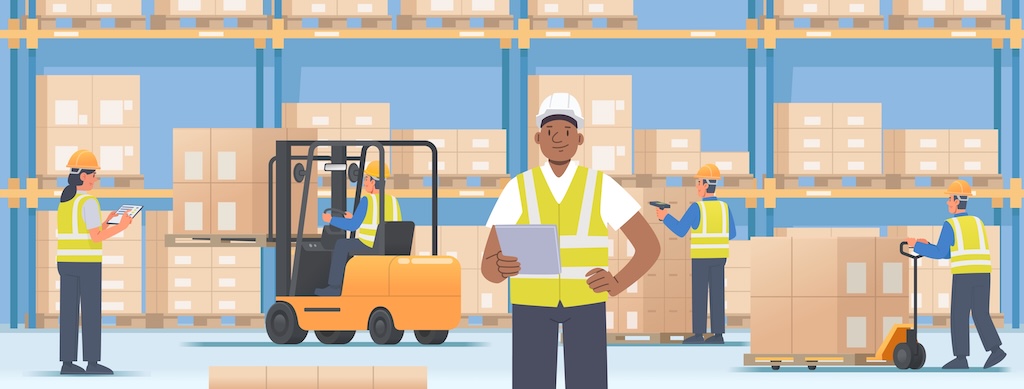 illustration of distribution workers complying with fsma rule 204