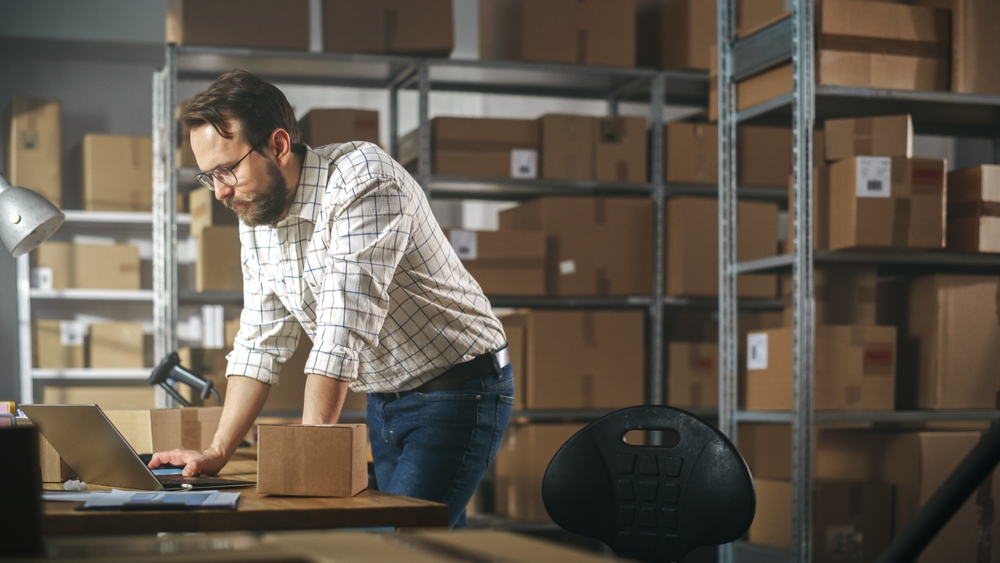 small wholesale warehouse manager using erp system