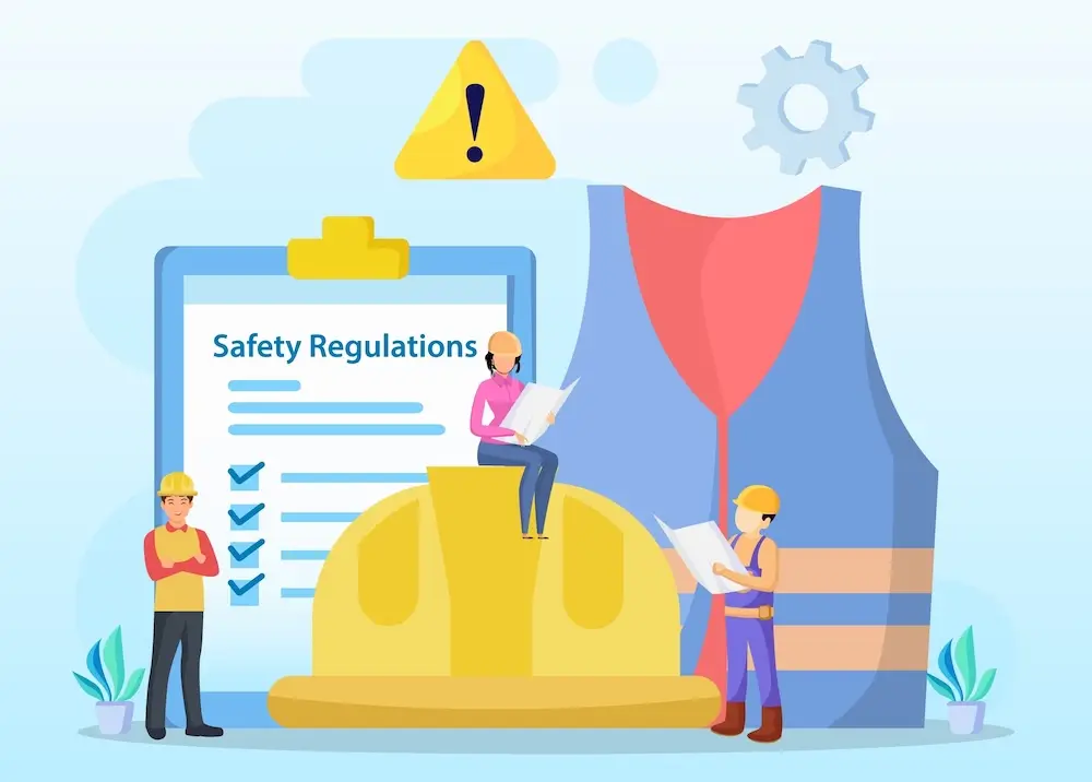 warehouse safety regulations illustration