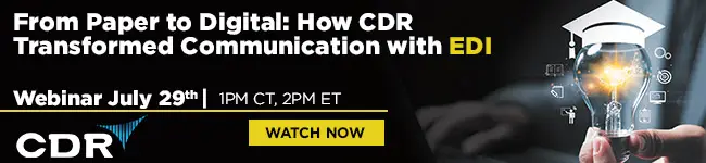 CDR - EDI webinar REPLAY