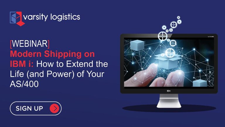 varsity logistics ibm i shipping webinar banner
