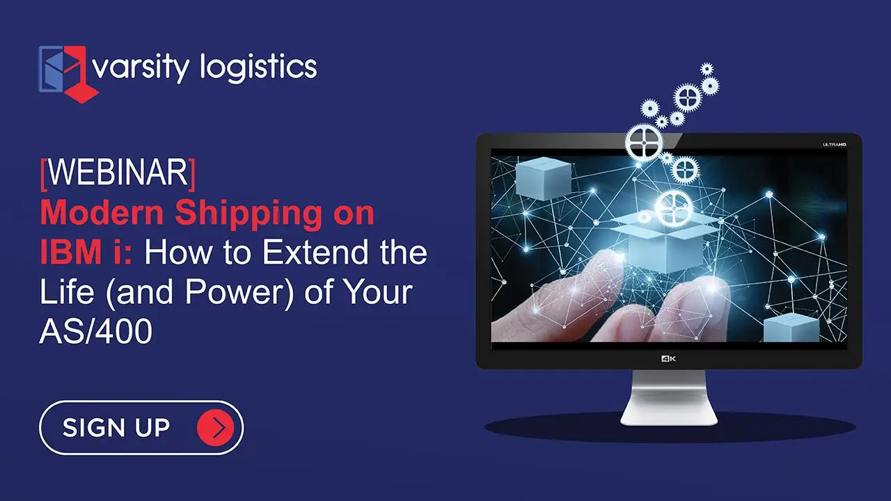 varsity logistics ibm i shipping webinar banner
