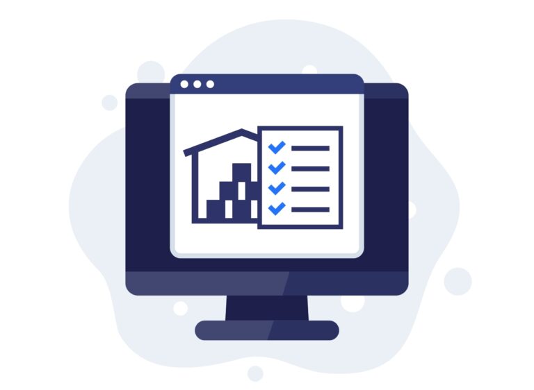 computer showing erp software for optimizing stock levels