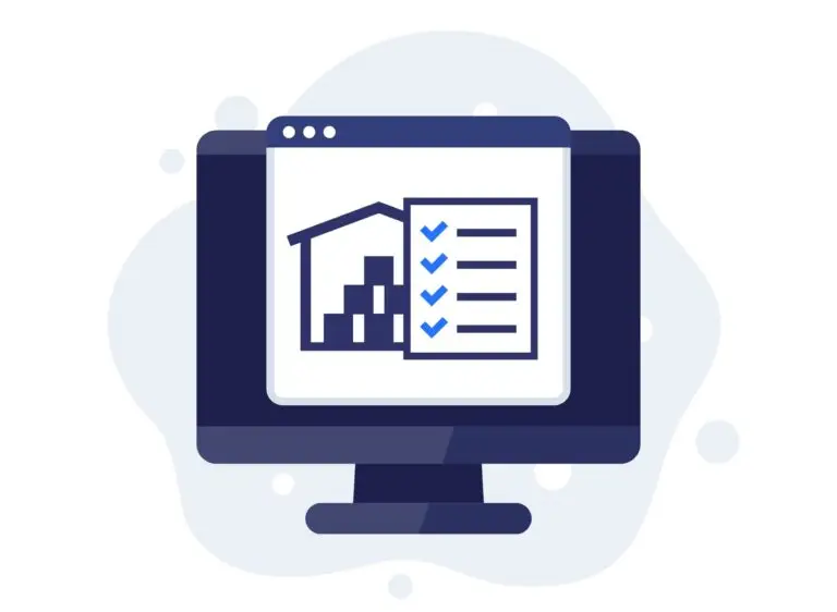 computer showing erp software for optimizing stock levels
