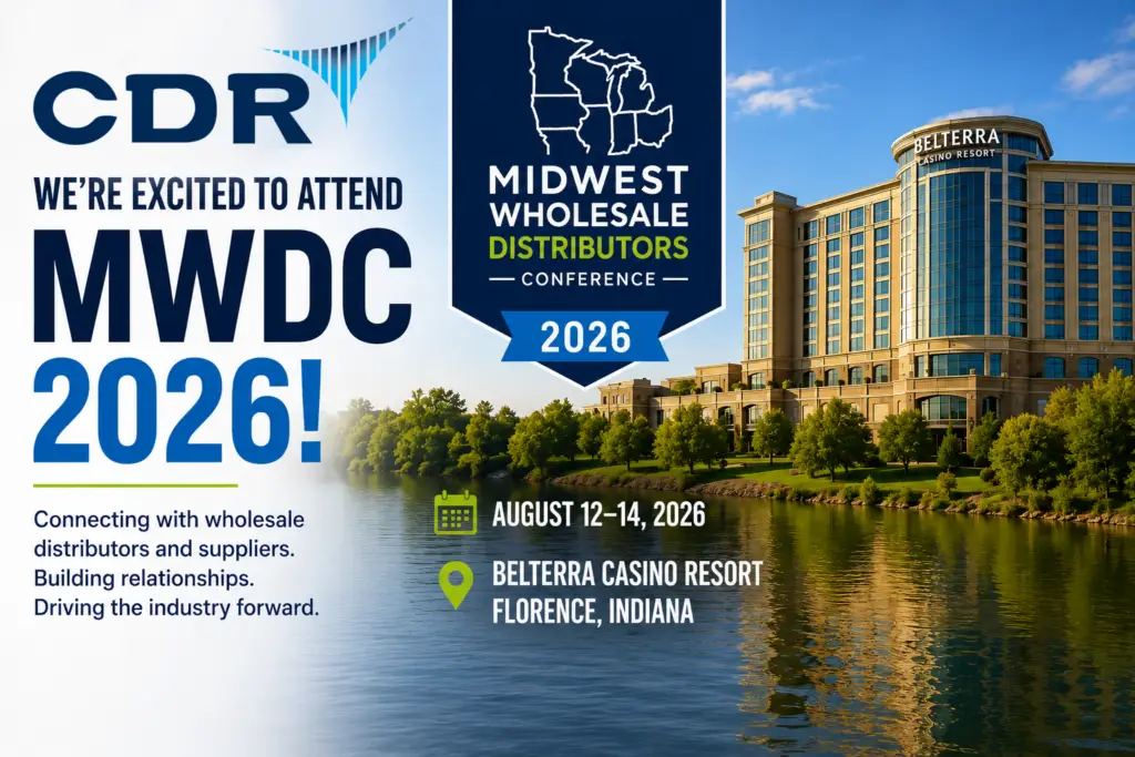CDR Software announces its attendance at the 2026 Midwest Wholesale Distributors Conference at Belterra Casino Resort in Florence, Indiana, August 12–14.